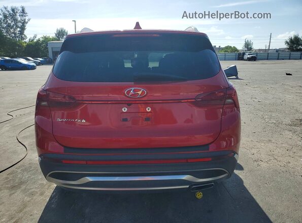 5NMS24AJ4MH331025 2021 HYUNDAI SANTA Red Vista trasera