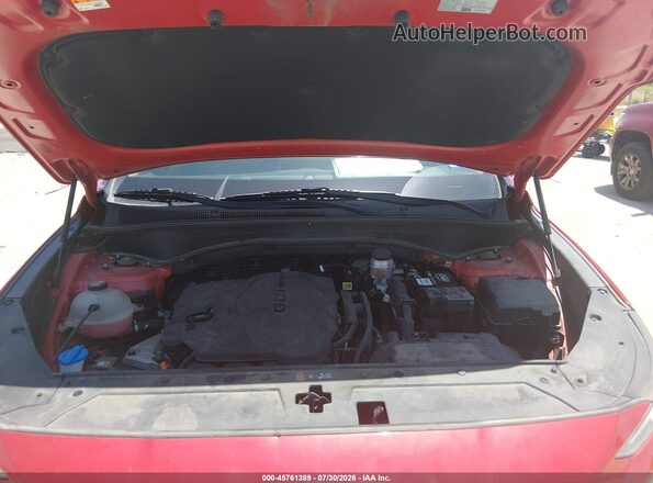 5NMS24AJ4NH433944 2022 HYUNDAI SANTA FE Red Вид ззаду