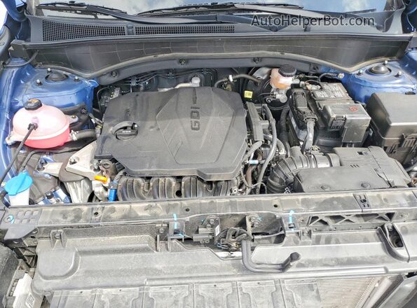 5NMS24AJ4PH596399 2023 HYUNDAI SANTA Blue უკანა სალონის ხედი