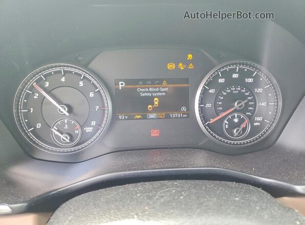 5NMS24AJ4PH596399 2023 HYUNDAI SANTA Blue ხელსაწყოთა პანელის ხედი
