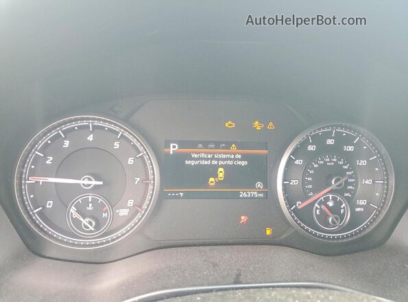 5NMS24AJ4PH602069 2023 HYUNDAI SANTA Black Vista del cuadro de instrumentos