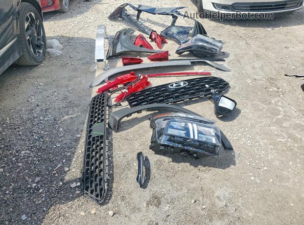 5NMS24AJ4PH602069 2023 HYUNDAI SANTA Black Vista del compartimento del motor