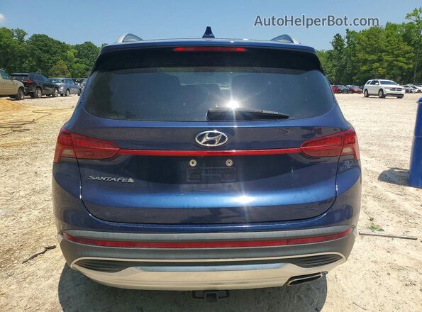 5NMS24AJ6NH396959 2022 HYUNDAI SANTA Blue Вид ззаду