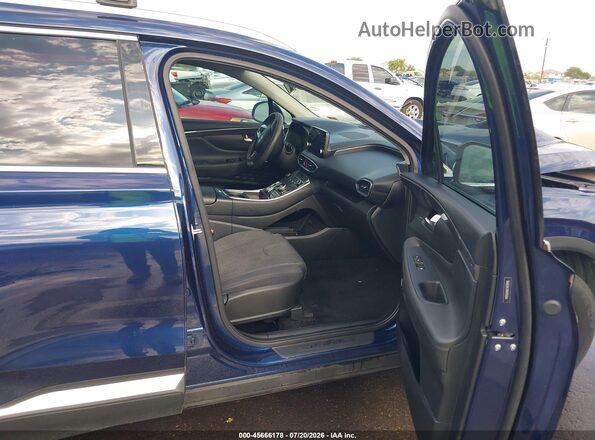 5NMS24AJ8NH454666 2022 HYUNDAI SANTA FE Blue Widok wnętrza z przodu