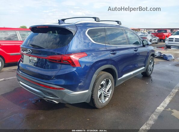 5NMS24AJ8NH454666 2022 HYUNDAI SANTA FE Blue Tył prawy