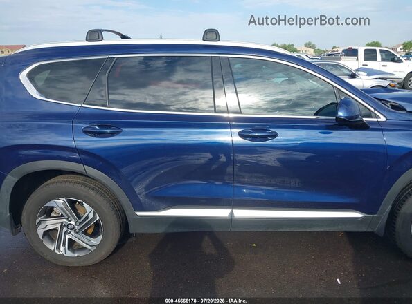 5NMS24AJ8NH454666 2022 HYUNDAI SANTA FE Blue Widok wnętrza 360 stopni