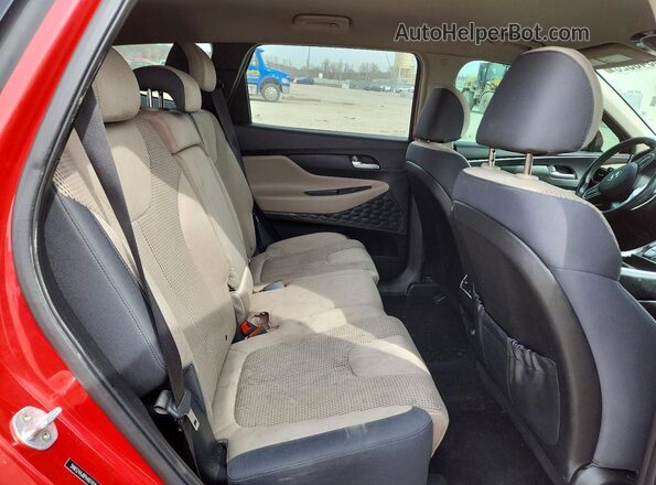 5NMS24AJ8PH487458 2023 HYUNDAI SANTA Red Սալոնի հետևի տեսք