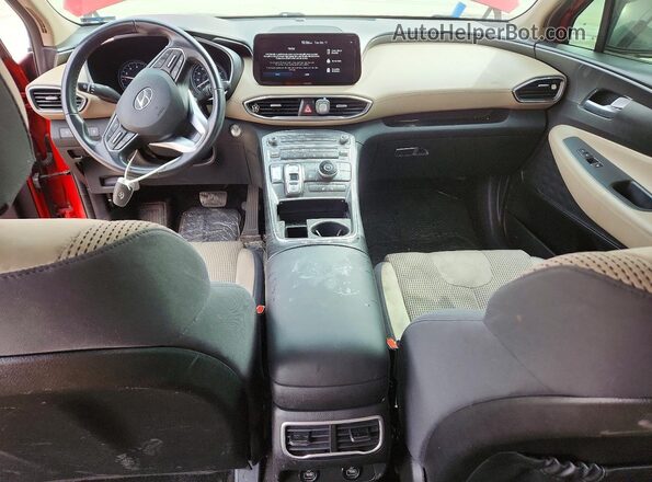 5NMS24AJ8PH487458 2023 HYUNDAI SANTA Red Առջևի վահանակի տեսք