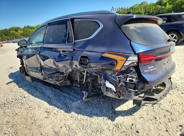 5NMS24AJ9MH329738 2021 HYUNDAI SANTA Blue Հետևի ձախ