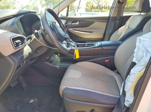 5NMS24AJXNH457987 2022 HYUNDAI SANTA White Front interior view