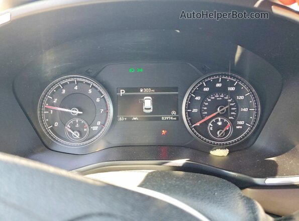 5NMS24AJXNH457987 2022 HYUNDAI SANTA White Instrument cluster view