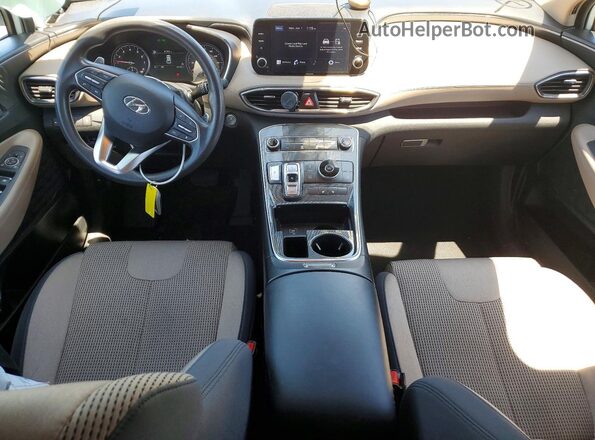 5NMS24AJXNH457987 2022 HYUNDAI SANTA White Dashboard view