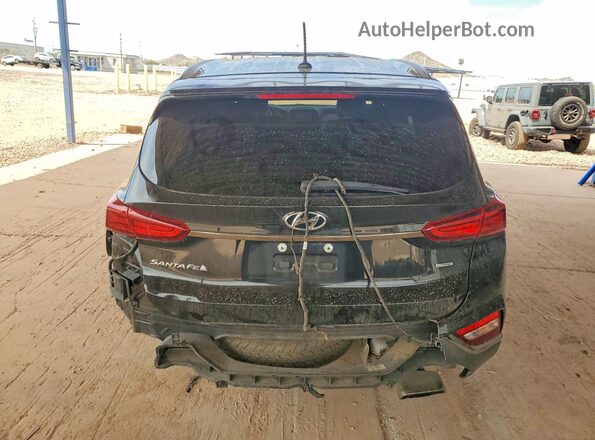 5NMS2CAD1KH033971 2019 HYUNDAI SANTA Black Widok z tyłu