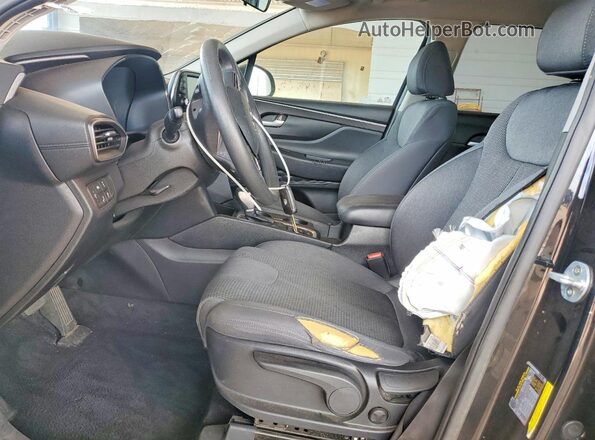 5NMS2CAD1KH033971 2019 HYUNDAI SANTA Black Widok wnętrza z przodu