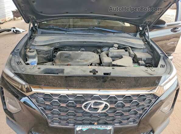 5NMS2CAD1KH033971 2019 HYUNDAI SANTA Black Widok wnętrza z tyłu