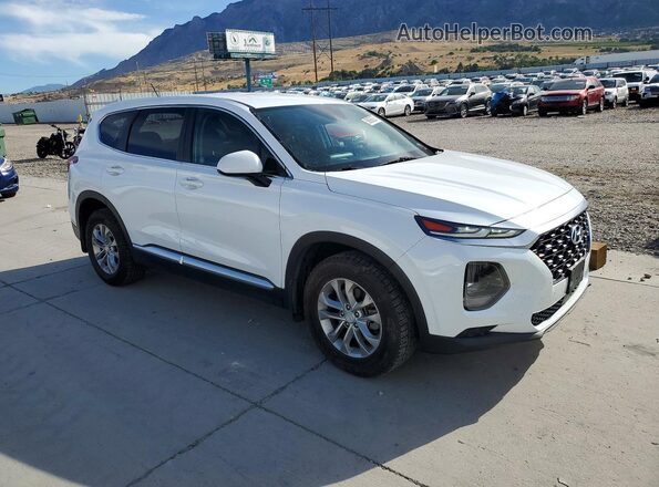 5NMS2CAD1KH129907 2019 HYUNDAI SANTA White Delantero derecho