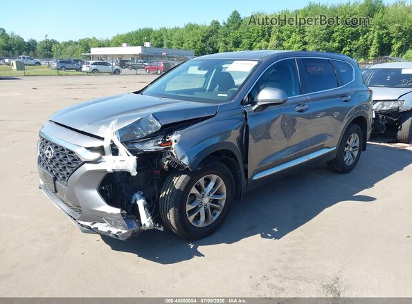 5NMS2CAD1LH155702 2020 HYUNDAI SANTA FE Gray Առջևի ձախ երեք քառորդ տեսարան