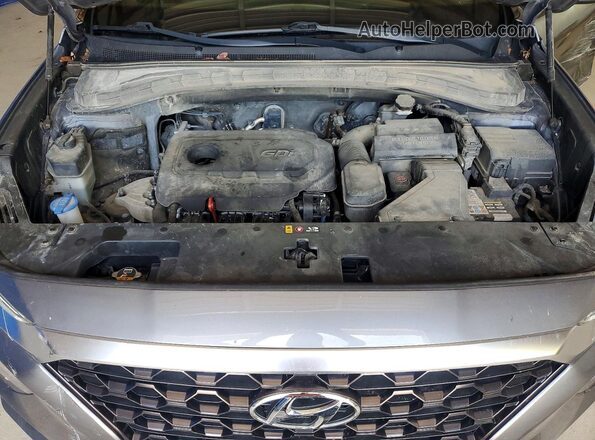 5NMS2CAD2KH002308 2019 HYUNDAI SANTA Gray Engine compartment view