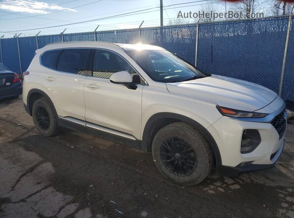 5NMS2CAD2KH025913 2019 HYUNDAI SANTA White Przód prawy