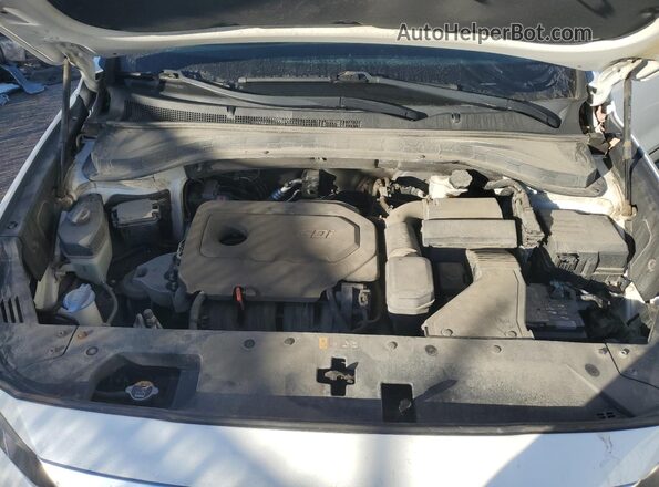 5NMS2CAD2KH025913 2019 HYUNDAI SANTA White Widok komory silnika