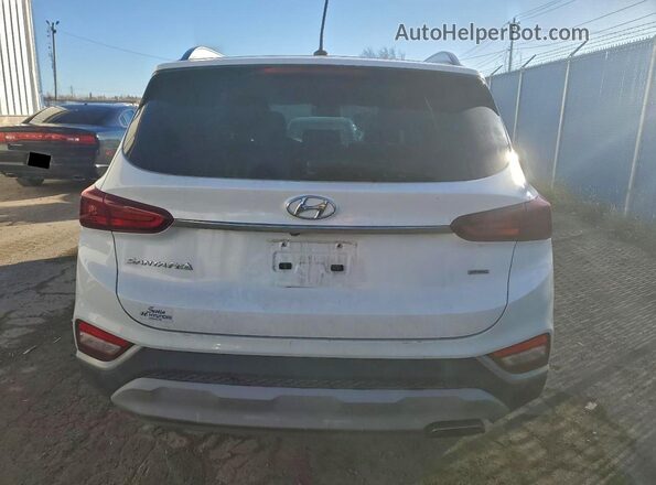 5NMS2CAD2KH025913 2019 HYUNDAI SANTA White Widok z tyłu