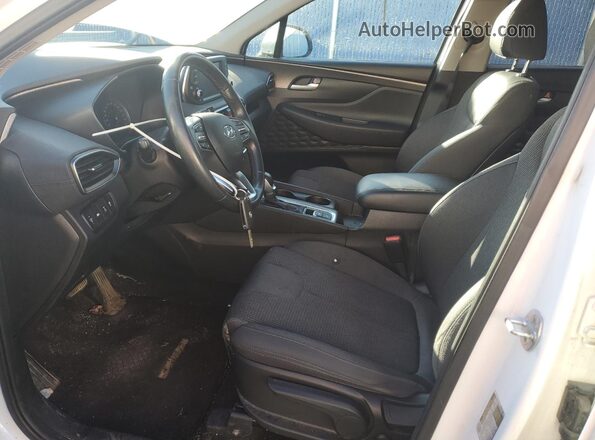 5NMS2CAD2KH025913 2019 HYUNDAI SANTA White Widok wnętrza z przodu