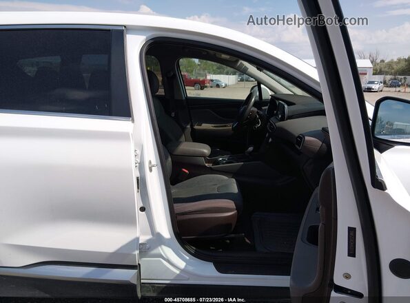 5NMS2CAD2KH031176 2019 HYUNDAI SANTA FE White Սալոնի դիմացի տեսք
