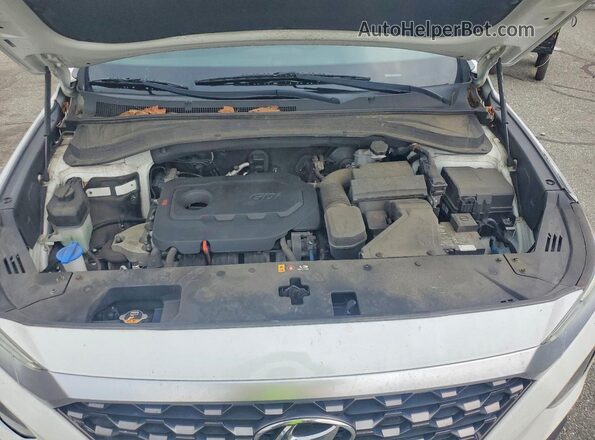 5NMS2CAD2KH117331 2019 HYUNDAI SANTA White Engine compartment view