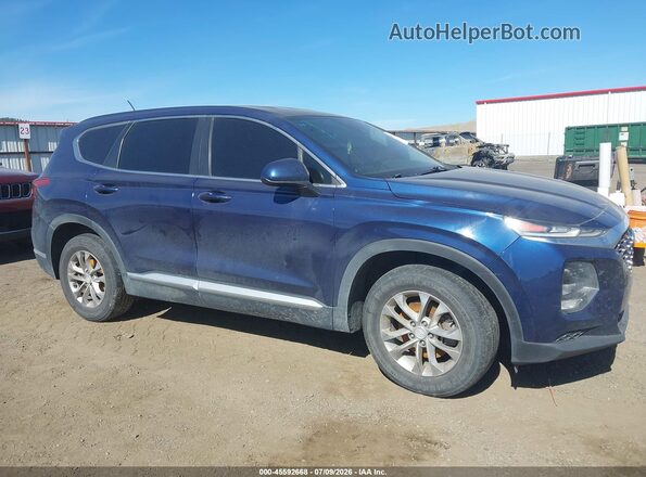 5NMS2CAD2KH119015 2019 HYUNDAI SANTA FE Dark Blue Widok zestawu wskaźników
