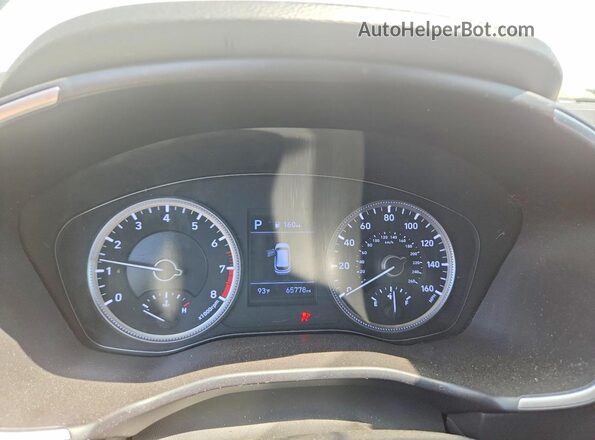 5NMS2CAD2LH155319 2020 HYUNDAI SANTA White Instrument cluster view
