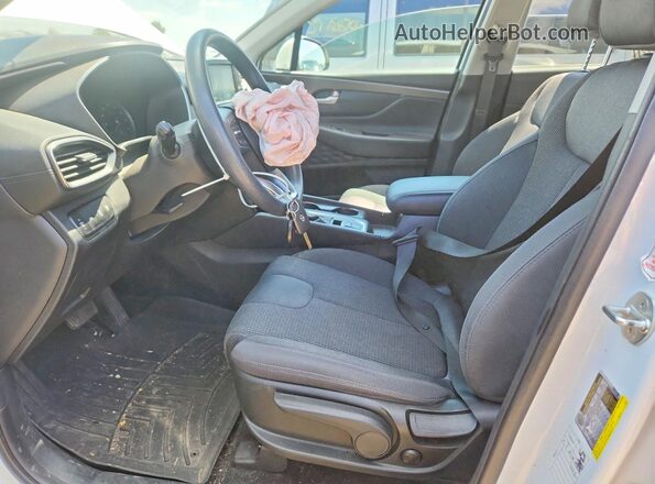 5NMS2CAD2LH155319 2020 HYUNDAI SANTA White Front interior view