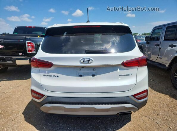 5NMS2CAD2LH155319 2020 HYUNDAI SANTA White Rear view