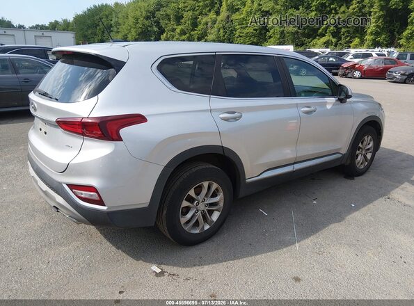 5NMS2CAD3KH006352 2019 HYUNDAI SANTA FE Серебряный Задняя правая четверть