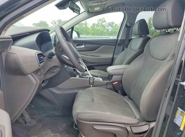 5NMS2CAD3KH017285 2019 HYUNDAI SANTA Black Front interior view
