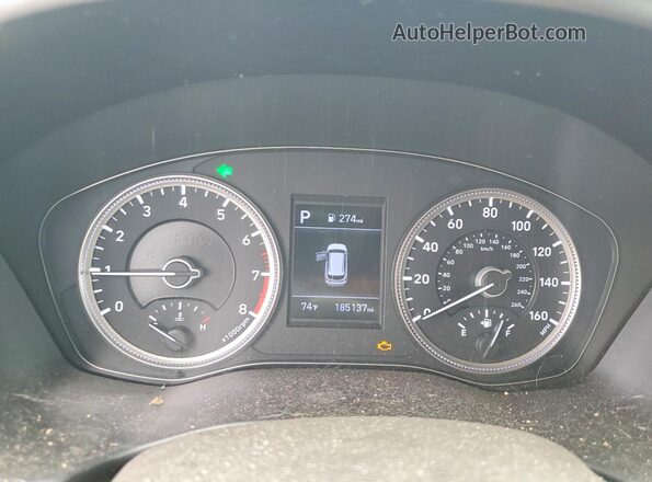 5NMS2CAD3KH017285 2019 HYUNDAI SANTA Black Instrument cluster view