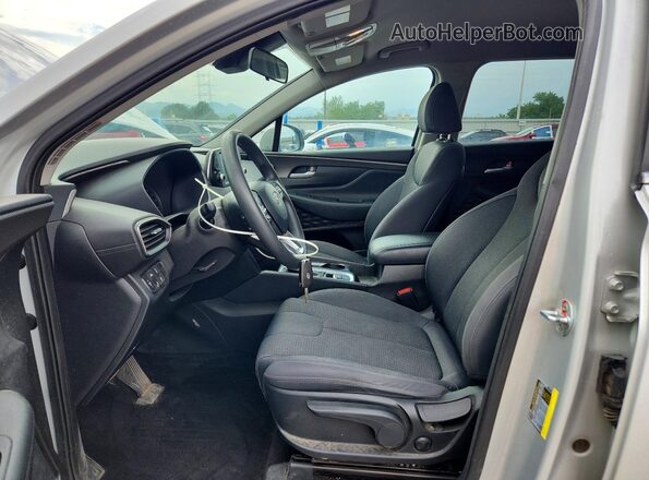 5NMS2CAD3KH119217 2019 HYUNDAI SANTA Silver წინა სალონის ხედი