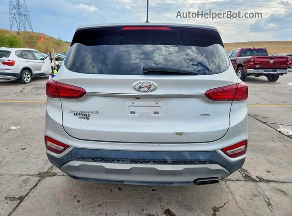 5NMS2CAD3KH119217 2019 HYUNDAI SANTA Silver უკანა ხედი