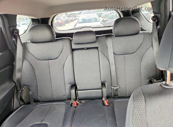 5NMS2CAD3KH119217 2019 HYUNDAI SANTA Silver უკანა სავარძლების ხედი