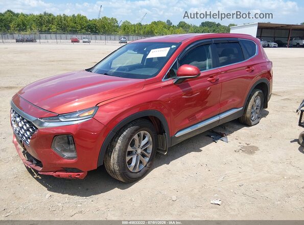 5NMS2CAD3LH138271 2020 HYUNDAI SANTA FE Red Առջևի ձախ երեք քառորդ տեսարան