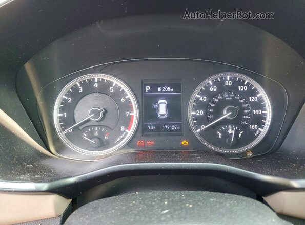 5NMS2CAD3LH186014 2020 HYUNDAI SANTA Gray Instrument cluster view