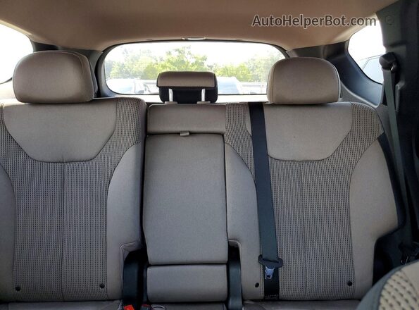 5NMS2CAD3LH186014 2020 HYUNDAI SANTA Gray Rear seats view