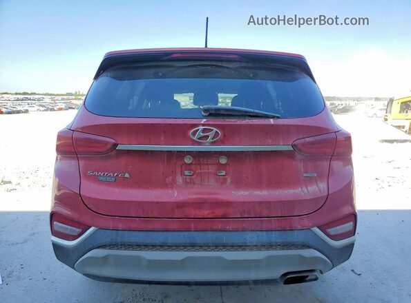 5NMS2CAD4KH099981 2019 HYUNDAI SANTA Red Widok z tyłu