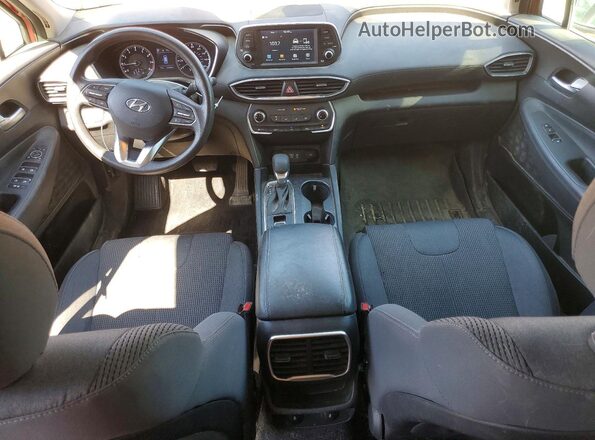 5NMS2CAD4KH099981 2019 HYUNDAI SANTA Red Widok deski rozdzielczej