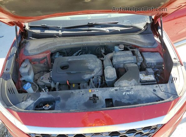 5NMS2CAD4KH099981 2019 HYUNDAI SANTA Red Widok komory silnika