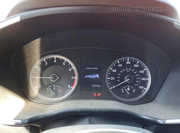 5NMS2CAD4KH099981 2019 HYUNDAI SANTA Red Widok zestawu wskaźników