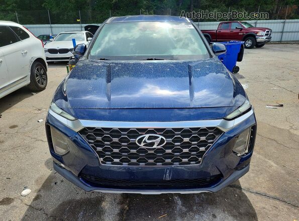 5NMS2CAD4KH113880 2019 HYUNDAI SANTA Blue Вид спереду