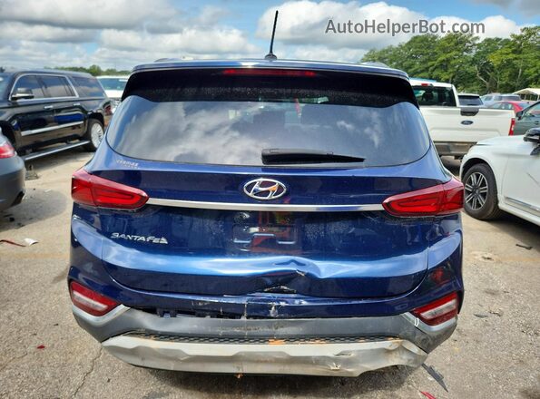 5NMS2CAD4KH113880 2019 HYUNDAI SANTA Blue Вид ззаду