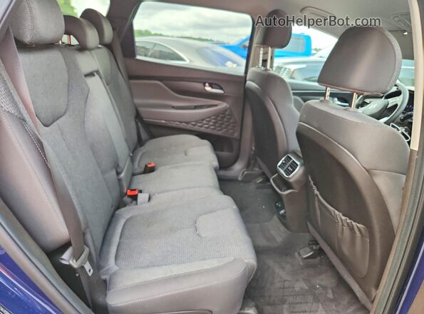 5NMS2CAD4KH113880 2019 HYUNDAI SANTA Blue Вид задньої частини салону