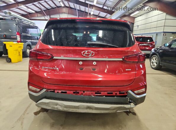 5NMS2CAD4KH117508 2019 HYUNDAI SANTA Red Հետևի տեսք