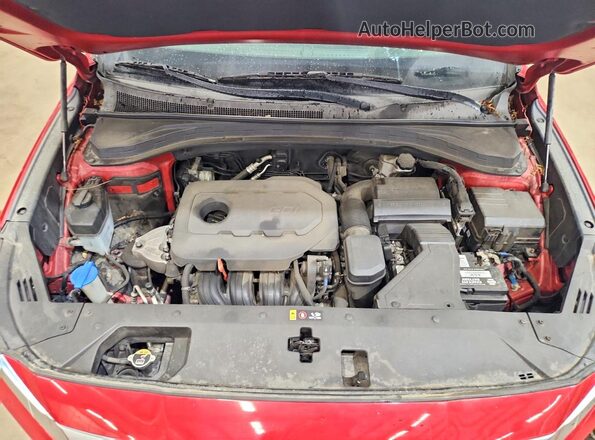 5NMS2CAD4KH117508 2019 HYUNDAI SANTA Red Շարժիչի բաժամունքի տեսք